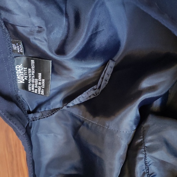 Kasper Petite Stretch Crepe Straight-Leg Pants Women's Size 10P - Picture 7 of 7